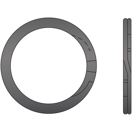 G.L. HUYETT External Retaining Ring, Steel Plain Finish, 1.438 in Shaft Dia RS-143